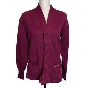 Lee High School Letter Sweater Cardigan 1950s? Midland,‎ TX Wool Has Holes VTG